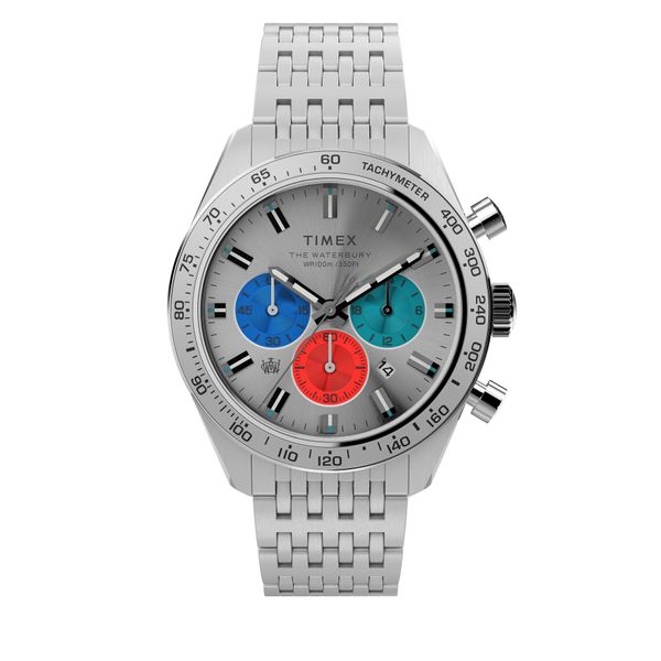 Timex Sat Timex Waterbury Chronograph TW2V42400 Silver