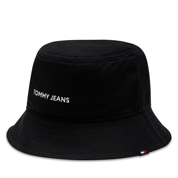 Tommy Hilfiger Šešir Tommy Hilfiger Tjw Linear Logo Bucket Hat AW0AW15844 Black BDS