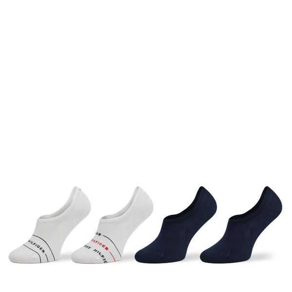 Tommy Hilfiger Set 4 para muških stopalica Tommy Hilfiger 701227299 White