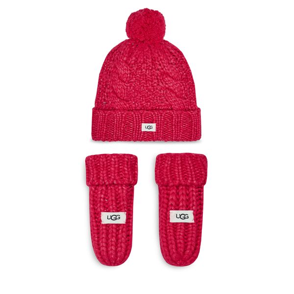 Ugg Set kapa i rukavice Ugg K Infant Knit Set 22726 Crs