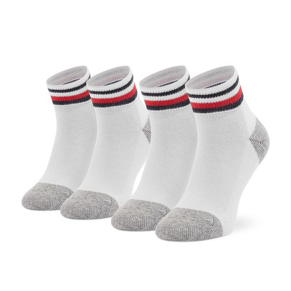 Tommy Hilfiger Set od 2 para dječjih visokih čarapa Tommy Hilfiger 100001501 White 300
