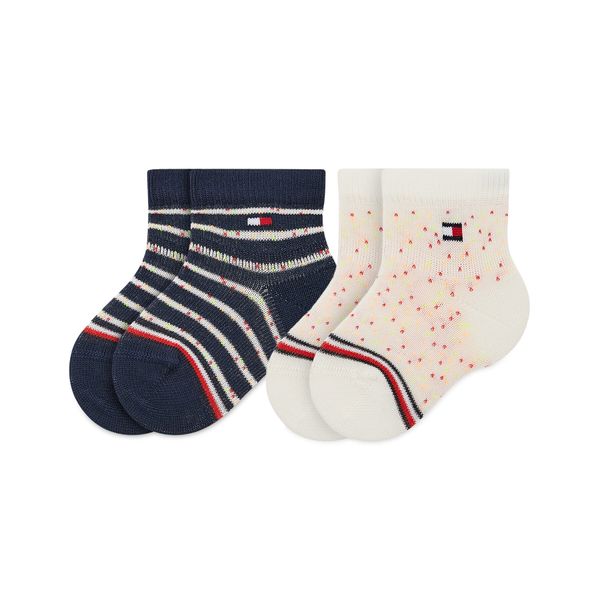 Tommy Hilfiger Set od 2 para dječjih visokih čarapa Tommy Hilfiger 701220275 Tommy Original 001