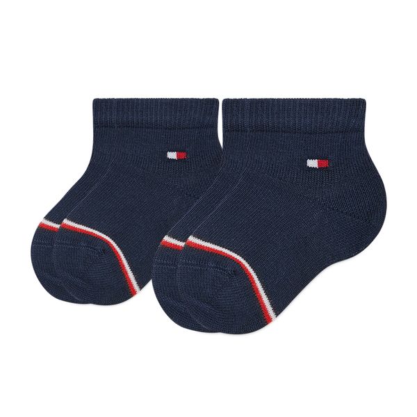 Tommy Hilfiger Set od 2 para dječjih visokih čarapa Tommy Hilfiger 701220516 Navy 001