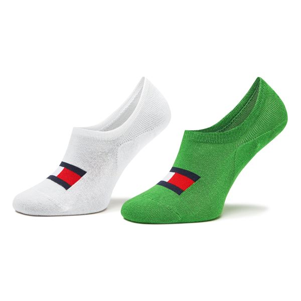 Tommy Hilfiger Set od 2 para muških niskih čarapa Tommy Hilfiger 701223928 Zelena