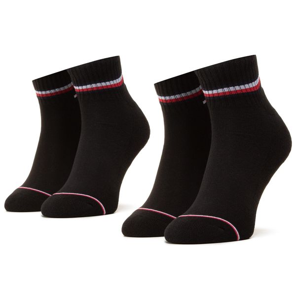 Tommy Hilfiger Set od 2 para muških visokih čarapa Tommy Hilfiger 100001094 Black 200