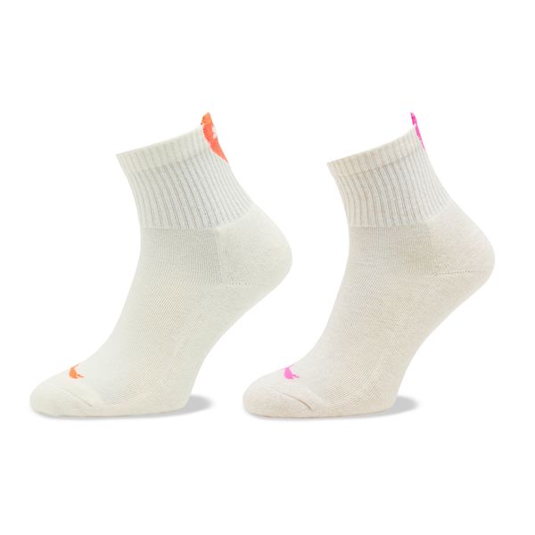 Puma Set od 2 para niskih ženskih čarapa Puma Women Heart Short Sock 2P 938020 Oatmeal 02