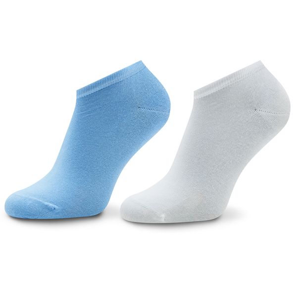 Tommy Hilfiger Set od 2 para niskih ženskih čarapa Tommy Hilfiger 343024001 Light Blue/White 039