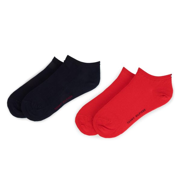 Tommy Hilfiger Set od 2 para niskih ženskih čarapa Tommy Hilfiger 343024001 Red 684