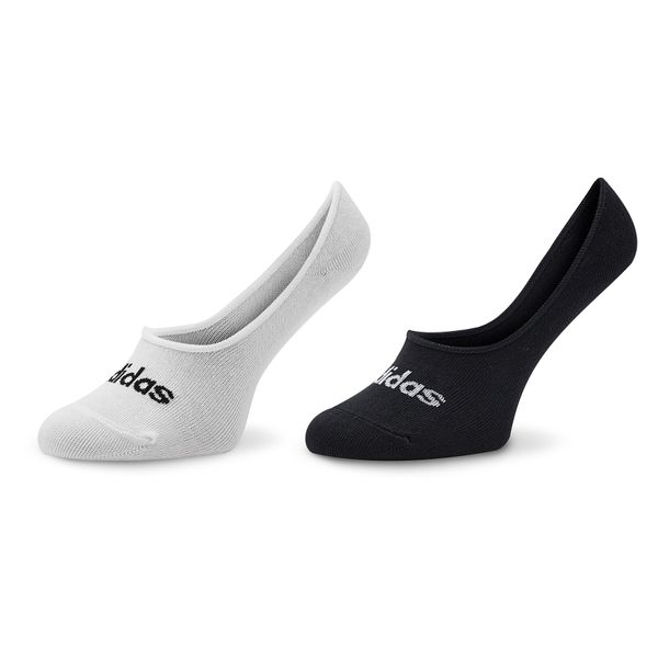 adidas Set od 2 para unisex niskih čarapa adidas Thin Linear Ballerina IC1295 White/Black