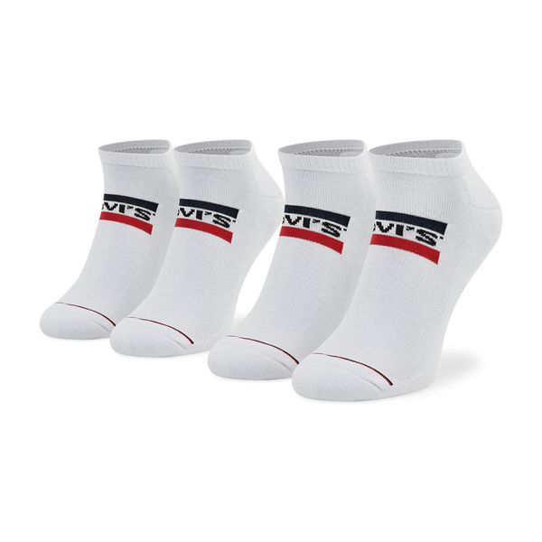 Levi's® Set od 2 para unisex niskih čarapa Levi's® 701219507 White