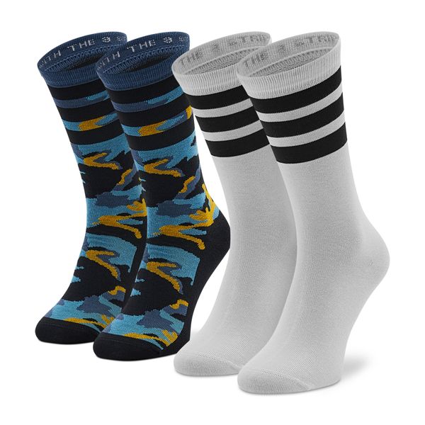 adidas Set od 2 para unisex visokih čarapa adidas Camo HL9296 Multicolor