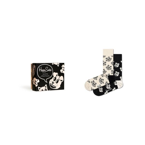 Happy Socks Set od 2 para unisex visokih čarapa Happy Socks XPTS02-9100 Šarena