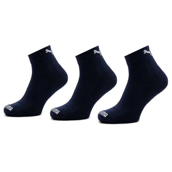 Puma Set od 2 para unisex visokih čarapa Puma Cushioned Quarter 3P Unisex 907943 Navy 04