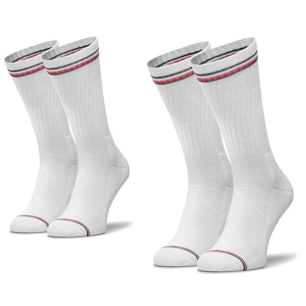 Tommy Hilfiger Set od 2 para unisex visokih čarapa Tommy Hilfiger 100001096 White 300