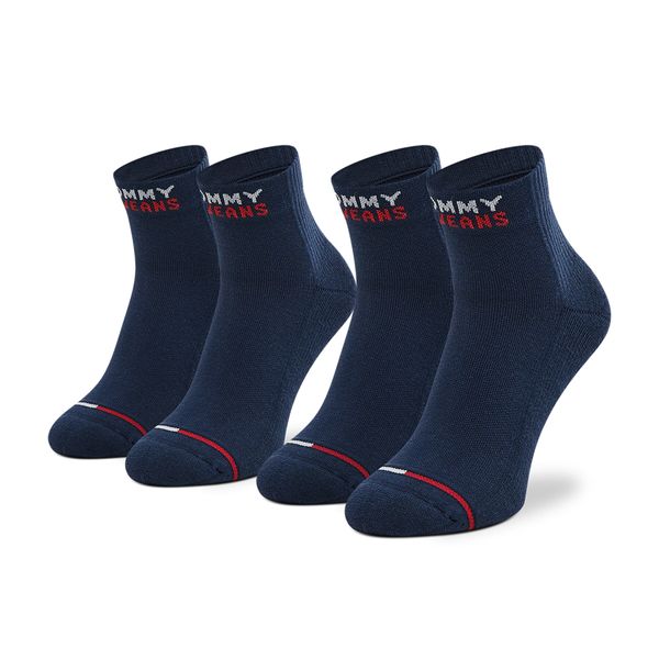 Tommy Jeans Set od 2 para unisex visokih čarapa Tommy Jeans 701218956 Navy 002