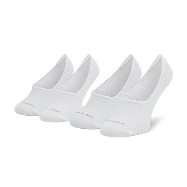 Calvin Klein Set od 2 para ženskih niskih čarapa Calvin Klein 701218771 White 002