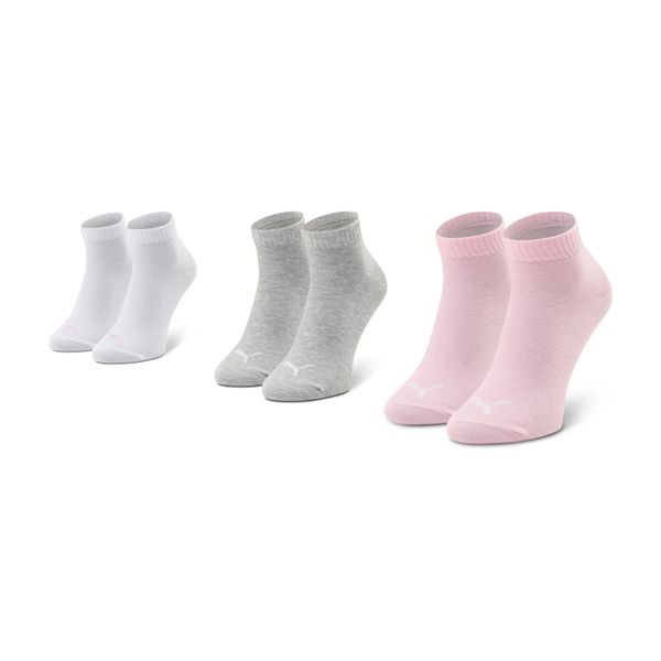 Puma Set od 3 para dječjih niskih čarapa Puma 194011001 Siva