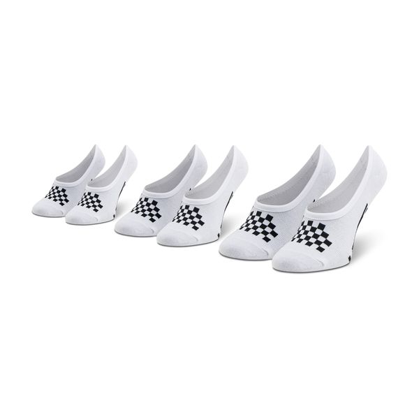 Vans Set od 3 para dječjih niskih čarapa Vans Classic Canoodle VN0A48HCYB21 White/Black