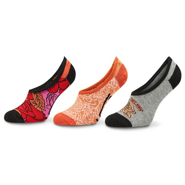 Vans Set od 3 para dječjih niskih čarapa Vans Rose Tie Dye Sun Baked