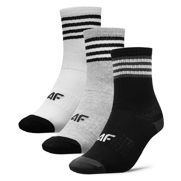 4F Set od 3 para dječjih visokih čarapa 4F 4FJWAW23USOCM234 90S