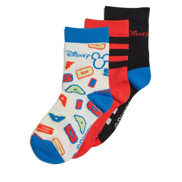 adidas Set od 3 para dječjih visokih čarapa adidas Mickey Mouse Crew Socks 3 Pairs IB6776 Black/Broyal/Cwhite