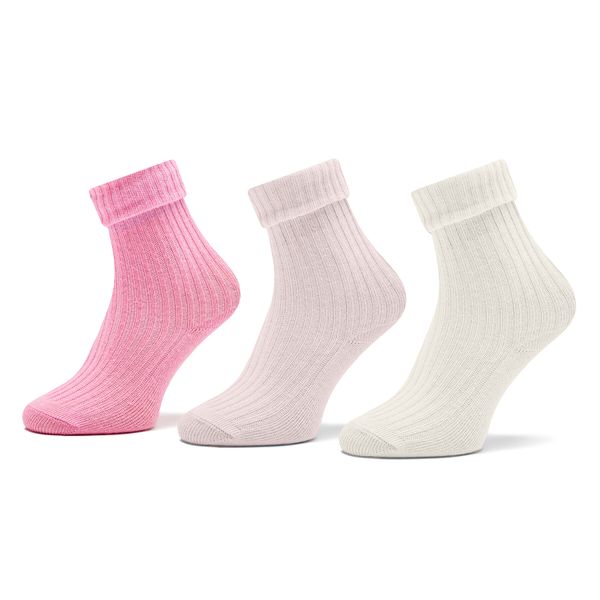 United Colors Of Benetton Set od 3 para dječjih visokih čarapa United Colors Of Benetton 6AO3F211S 934 Ružičasta