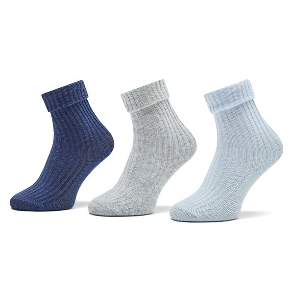 United Colors Of Benetton Set od 3 para dječjih visokih čarapa United Colors Of Benetton 6AO3F211S 935 Plava