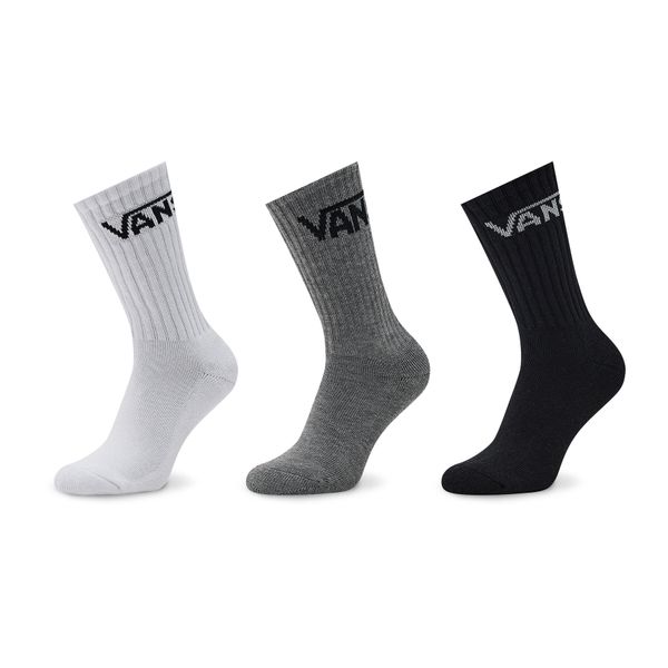 Vans Set od 3 para dječjih visokih čarapa Vans By Classic Crew VN000YBRIZH1 Black Assorted