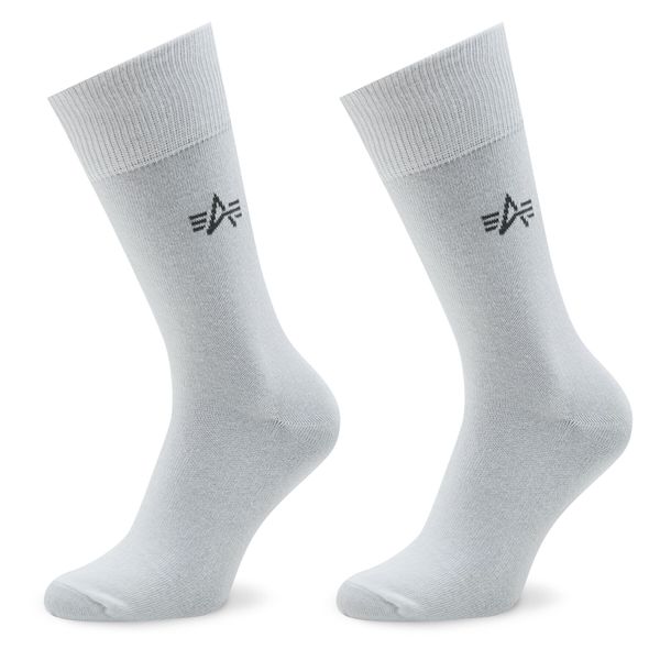 Alpha Industries Set od 3 para muških visokih čarapa Alpha Industries Basic 118929 White 09
