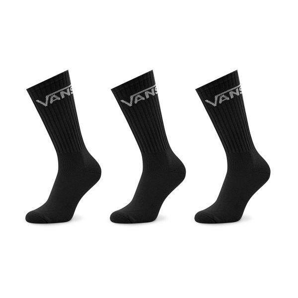 Vans Set od 3 para muških visokih čarapa Vans Classics Crew Yout VN000YBRBLK1 Black