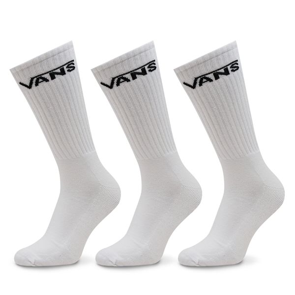 Vans Set od 3 para muških visokih čarapa Vans Mn Classic Crew 9.5 VN000XSEWHT White