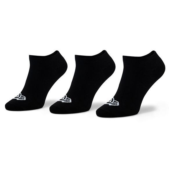New Era Set od 3 para niskih ženskih čarapa New Era Flag Sneaker 13113640 BLK
