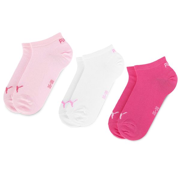 Puma Set od 3 para niskih ženskih čarapa Puma 261080001 Pink Lady 422