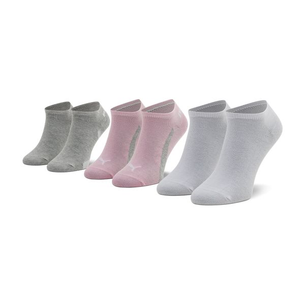 Puma Set od 3 para niskih ženskih čarapa Puma 907951 04 Basic Pink