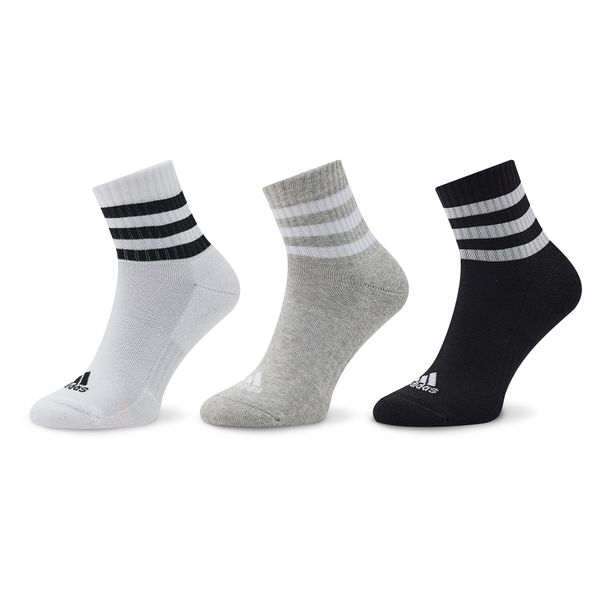 adidas Set od 3 para unisex visokih čarapa adidas 3S C Spw Mid 3P IC1318 Medium Grey Heather/White/Black