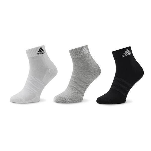 adidas Set od 3 para unisex visokih čarapa adidas Cushioned Sportswear IC1281 Medium Grey Heather/White/Black