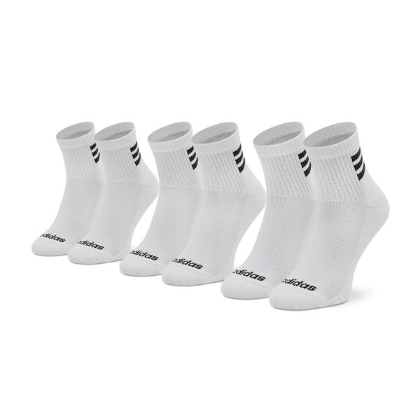 adidas Set od 3 para unisex visokih čarapa adidas Hc 3 Stripes Quarter HD2211 White