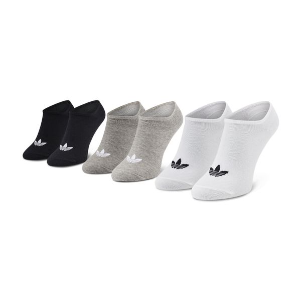 adidas Set od 3 para unisex visokih čarapa adidas Trefoil Liner FT8524 White/Black