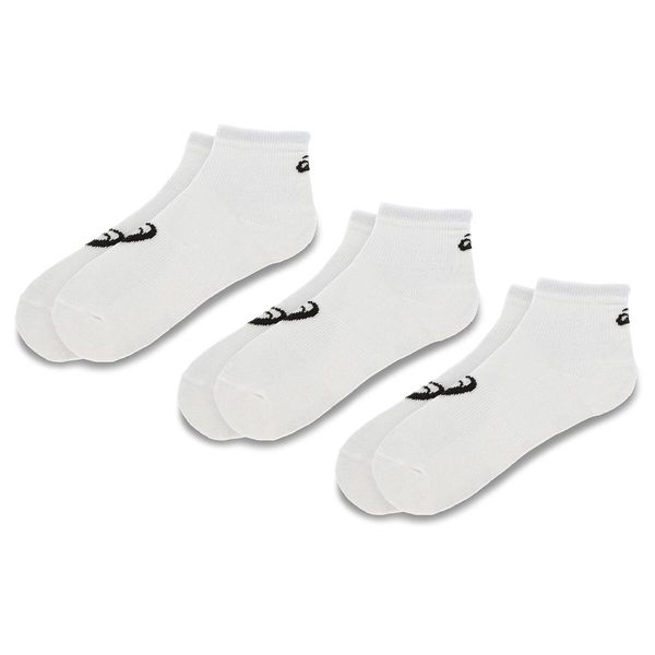Asics Set od 3 para unisex visokih čarapa Asics 3PPK Quarter Sock 155205 White 0001