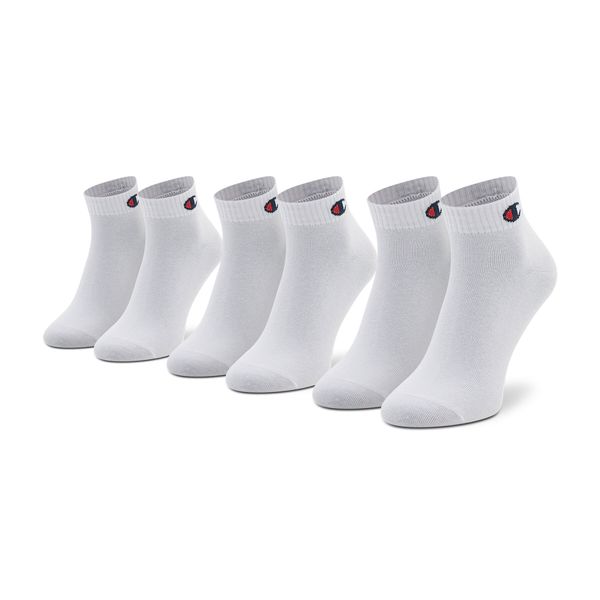 Champion Set od 3 para unisex visokih čarapa Champion U24559 WW001 Wht/Wht/Wht