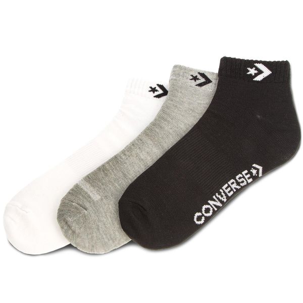 Converse Set od 3 para unisex visokih čarapa Converse E746A-3020 Bijela