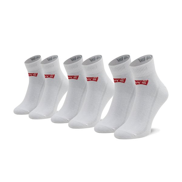 Levi's® Set od 3 para unisex visokih čarapa Levi's® 903051-001 Bijela