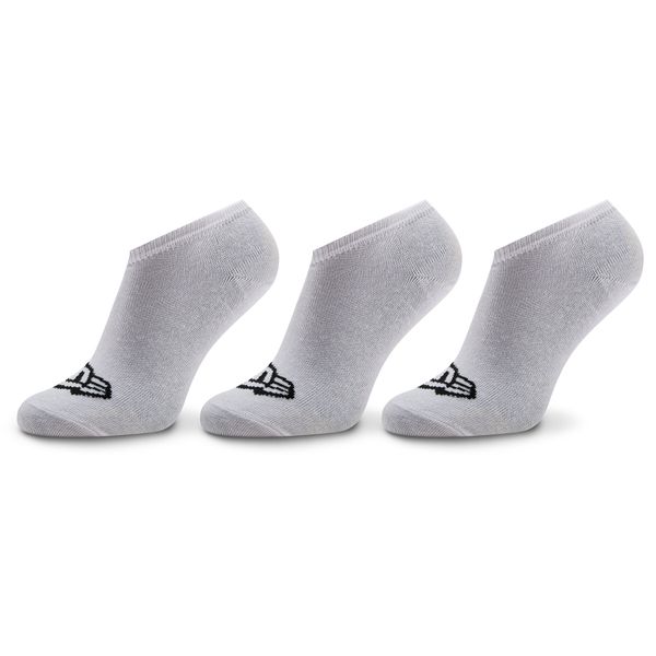 New Era Set od 3 para unisex visokih čarapa New Era Flag Sneaker Sock 13113638 Bijela