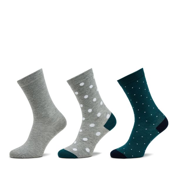 Pepe Jeans Set od 3 para unisex visokih čarapa Pepe Jeans Polkadot Cr 3P PLU30022 Grey/Marl 933