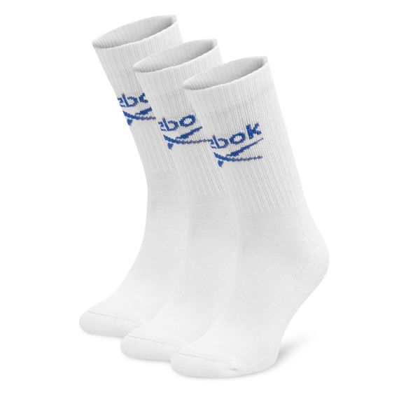 Reebok Set od 3 para unisex visokih čarapa Reebok R0258-SS24 (3-pack) Bijela
