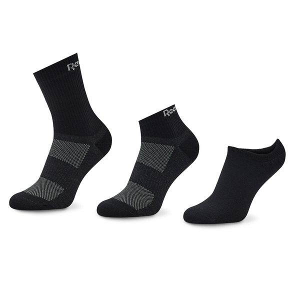 Reebok Set od 3 para unisex visokih čarapa Reebok Te All Purpose GH0404 Black