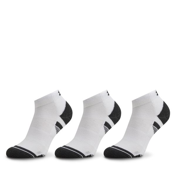Under Armour Set od 3 para unisex visokih čarapa Under Armour Ua Performance Tech 3Pk Low 1379504-100 White/White/Jet Gray
