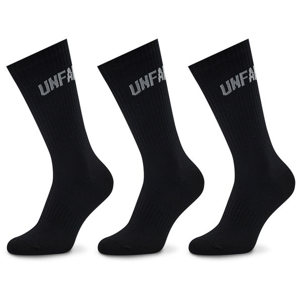 Unfair Athletics Set od 3 para unisex visokih čarapa Unfair Athletics Curved UNFR22-164 Black