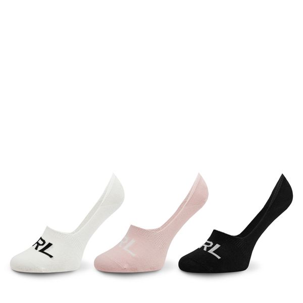 Lauren Ralph Lauren Set od 3 para ženskih niskih čarapa Lauren Ralph Lauren 454945106001 Pink/Ivory/Black