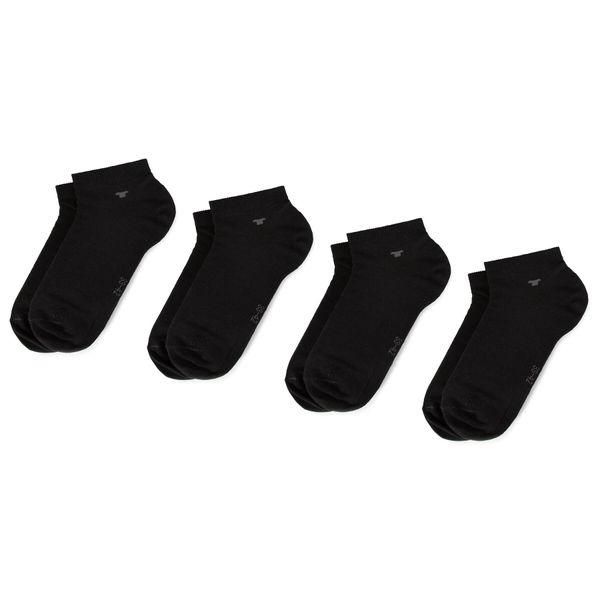 Tom Tailor Set od 4 para unisex niskih čarapa Tom Tailor 9415 Black 610